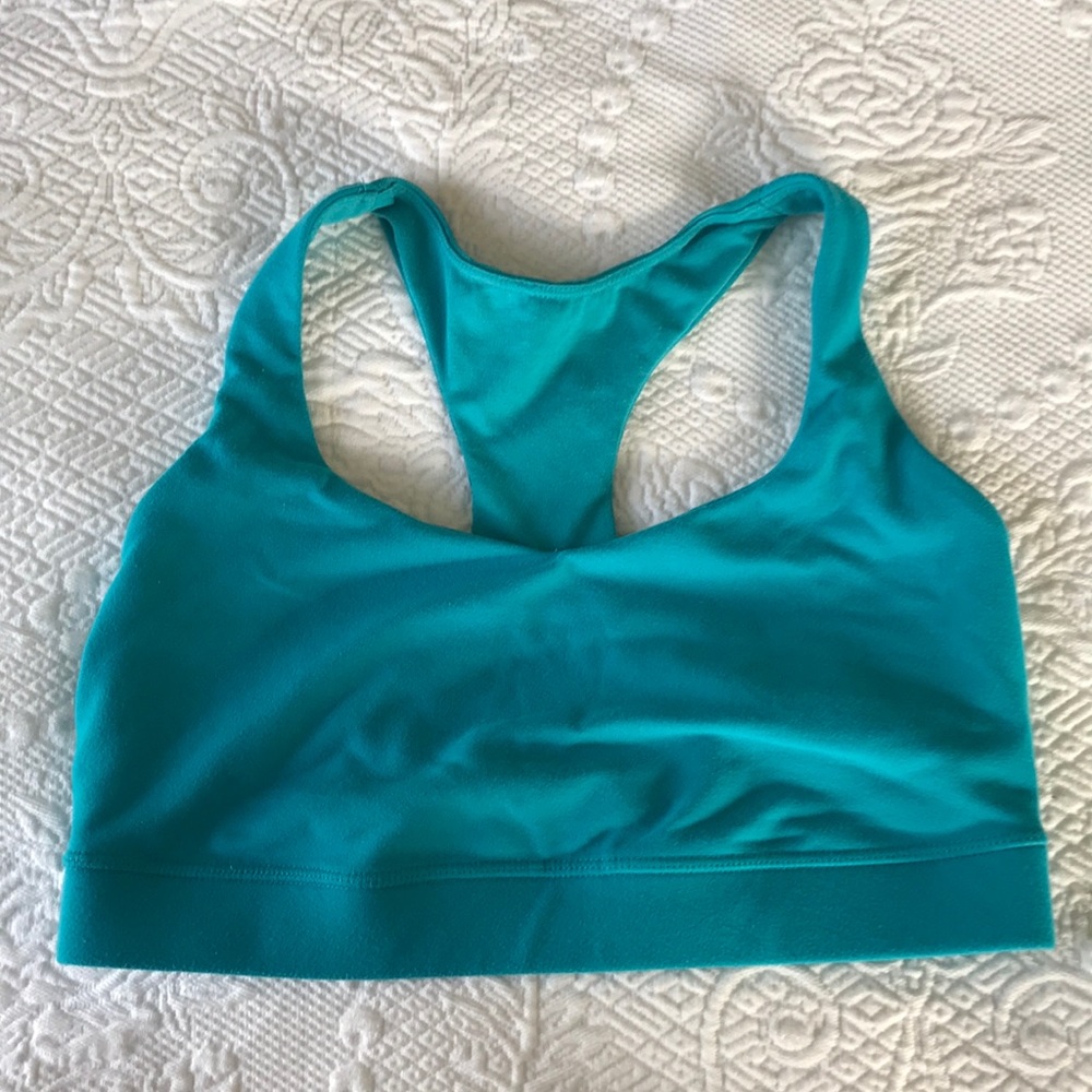 EUC Lululemon turquoise blue all sport bra